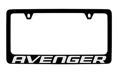 Dodge Avenger Black Coated Metal License Plate Frame Holder