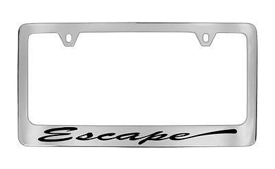 Ford Escape Script Chrome Plated Metal License Plate Frame Holder