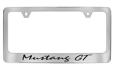 Ford Mustang GT Chrome Plated Metal License Plate Frame Holder