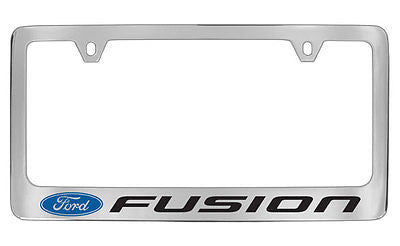 Ford Fusion Chrome Plated Metal License Plate Frame Holder