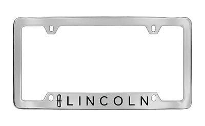 Lincoln Workmark Chrome Plated Metal Bottom Engraved License Plate Frame Holder