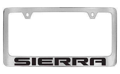 GMC Sierra Chrome Plated Metal License Plate Frame Holder