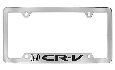 Honda CR-V Chrome Plated Zinc Bottom Engraved License Plate Frame Holder