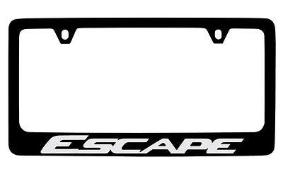 Ford Escape Black Coated Metal License Plate Frame Holder
