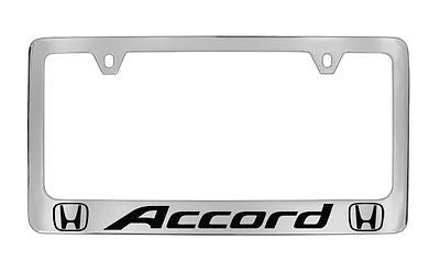 Honda Accord Chrome Plated Metal License Plate Frame Holder