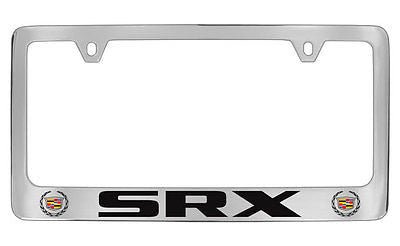 Cadillac SRX Chrome Plated Metal License Plate Frame Holder