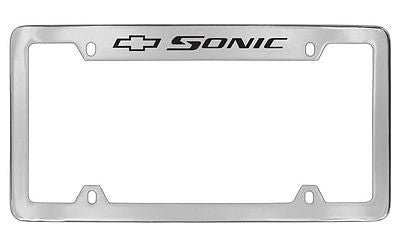 Chevrolet Sonic Chrome Metal license Plate Frame Holder