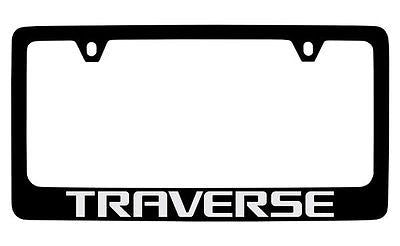 Chevrolet Traverse Black Metal license Plate Frame Holder