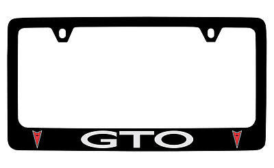 Pontiac GTO Black Metal license Plate Frame Holder