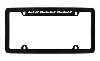 Dodge Challenger Black Metal license Plate Frame Holder 4 Hole