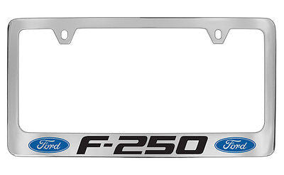 Ford F-250 Chrome Metal license Plate Frame Holder