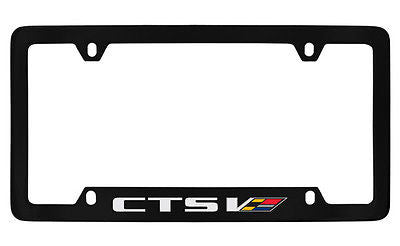 Cadillac CTS-V Black Metal license Plate Frame Holder