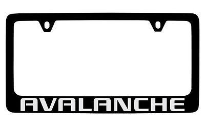 Chevrolet Avalanche Black Metal license Plate Frame Holder