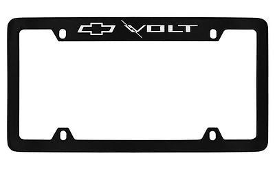 Chevrolet Volt Black Metal license Plate Frame Holder