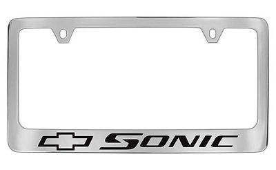 Chevrolet Sonic Chrome Metal license Plate Frame Holder