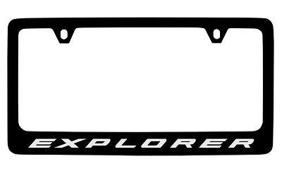Ford Explorer Black Metal license Plate Frame Holder