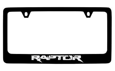 Ford Raptor Black Metal license Plate Frame Holder