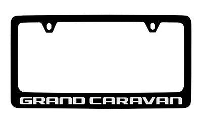 Dodge Grand Caravan Black Metal license Plate Frame Holder