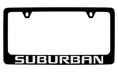 Chevrolet Surburban Black Metal license Plate Frame Holder