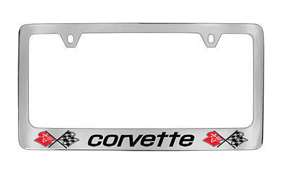Chevrolet Corvette C3 Chrome Metal license Plate Frame Holder