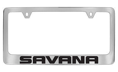 GMC Savana Chrome Metal license Plate Frame Holder