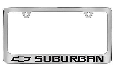 Chevrolet Surburban Chrome Metal license Plate Frame Holder