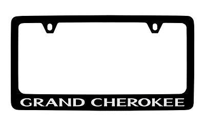 Jeep Grand Cherokee Black Metal license Plate Frame Holder