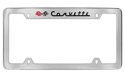 Chevrolet Corvette C1 Chrome Metal license Plate Frame Holder