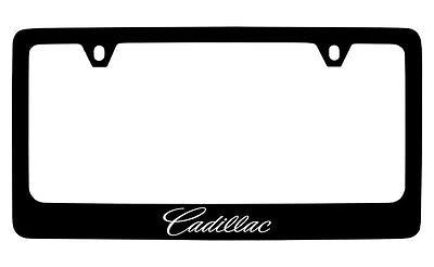 Cadillac Logo Black Metal license Plate Frame Holder