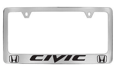 Honda Civic Chrome Metal license Plate Frame Holder