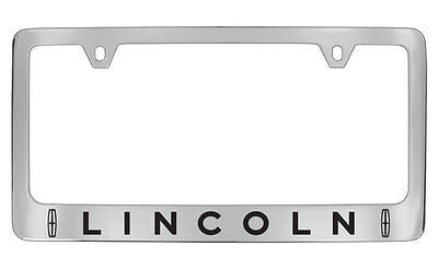 Lincoln Logo Chrome Metal license Plate Frame Holder