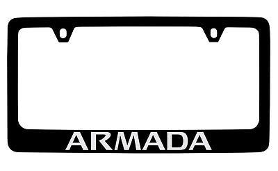 Nissan Armada Black Metal license Plate Frame Holder