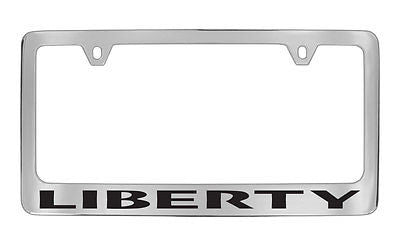 Jeep Liberty Chrome Metal license Plate Frame Holder