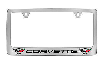 Chevrolet Corvette C5 Chrome Metal license Plate Frame Holder