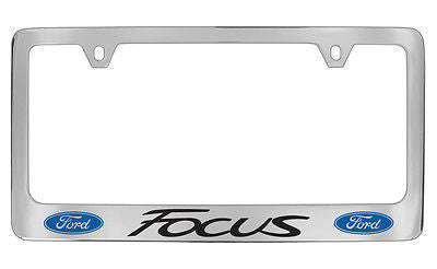 Ford Focus Chrome Metal license Plate Frame Holder