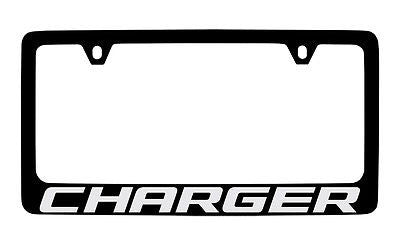 Dodge Charger Black Metal license Plate Frame Holder
