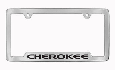 Jeep Cherokee Chrome Metal license Plate Frame Holder
