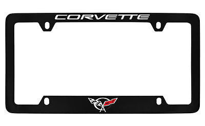 Chevrolet Corvette C5 Black Metal license Plate Frame Holder