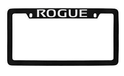 Nissan Rogue Black Metal license Plate Frame Holder