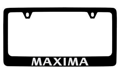 Nissan Maxima Black Metal license Plate Frame Holder