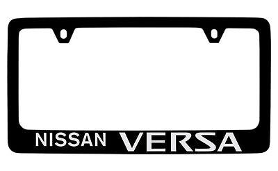 Nissan Versa Black Metal license Plate Frame Holder
