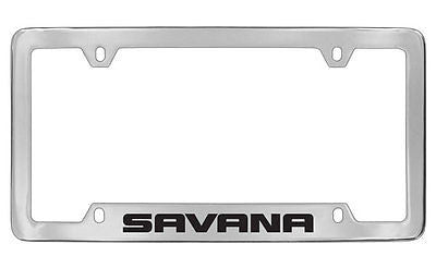 GMC Savana Chrome Metal license Plate Frame Holder