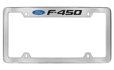 Ford F-450 Chrome Metal license Plate Frame Holder