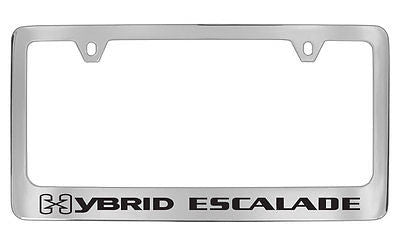 Cadillac Escalade Hybrid Chrome Metal license Plate Frame Holder