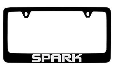 Chevrolet Spark Black Metal license Plate Frame Holder