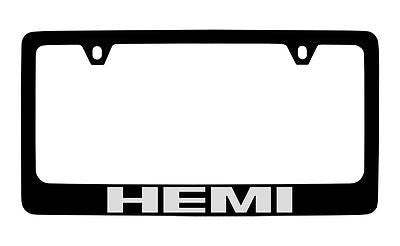 Dodge Logo Black Metal license Plate Frame Holder