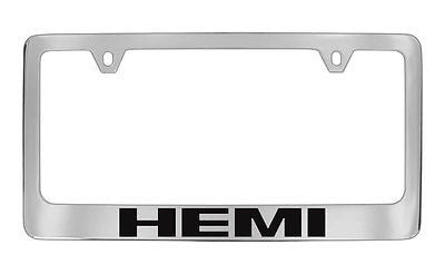 Dodge Logo Chrome Metal license Plate Frame Holder