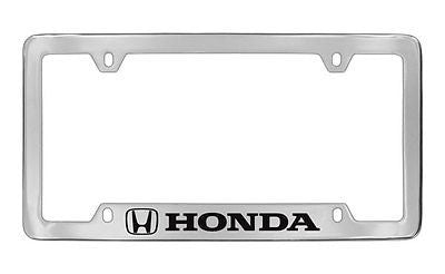 Honda Logo Chrome Metal license Plate Frame Holder