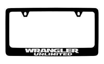 Jeep Wrangler Black Metal license Plate Frame Holder
