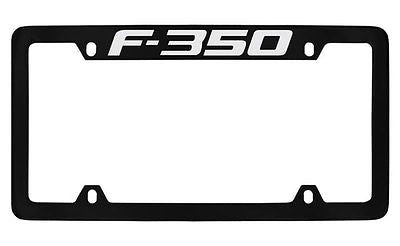 Ford F-350 Black Metal license Plate Frame Holder